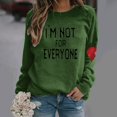 thumbnail image 2 of Ketyyh-chn99 Chandail à Col Rond pour Femmes Dames Décontracté Ample à Manches Longues T-Shirt Col Rond pour Femmes Vert,m, 2 of 2