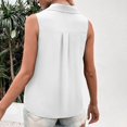 thumbnail image 4 of LSLJS Women's Color Loose Sleeveless Button V-Neck Vest, Womens Camisole Tank Tops, 4 of 7