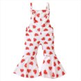 thumbnail image 2 of EGNMCR Girls' Jumpsuits & Rompers Valentine's Day Toddler Baby Girl Print Jumpsuits Printing Strap Romper Pants Kid Rompers, 2 of 9