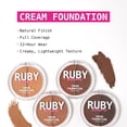 thumbnail image 3 of Ruby Kisses 3D Face Creator Cream Foundation & Concealer 12 Hours Long Lasting Medium to Full Coverage Non-Greasy Ideal for Makeup & Contour Palette (Level 12), 3 of 5