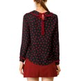 thumbnail image 3 of INSPIRE CHIC Women's Cute Ruffle Peter Pan Collar Long Sleeve Sweet Blouse Tops, 3 of 7