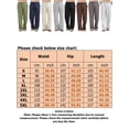 thumbnail image 2 of MAWCLOS Elastic Waist Pants for Men Long Pants with Pockets and Drawstring Beach Yoga Trouser Pajamas, 2 of 3