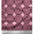 thumbnail image 1 of Soimoi Rayon Fabric Diamond & Circle Block Print Fabric by Yard 56 Inch Wide, 1 of 2
