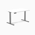 thumbnail image 1 of Desky Bureau de Jeu Assis-Debout Simple - Blanc / 47.2 x 29.5 Pouces / Gris Espace, 1 of 10
