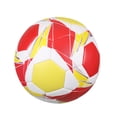 thumbnail image 1 of Ruiboury le Travail d'Équipe Rencontre le Plaisir Ballon de Soccer Portable pour Jeu Compétitif But de Soccer Ballons de Soccer en PVC Ballon d'Entraînement de Soccer Rouge No.5 1 Ensemble, 1 of 6