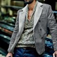 thumbnail image 1 of Qertyioot Tops for Men Fall Winter Casual Long Sleeve Button Fashion Jacket, 1 of 6