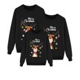 thumbnail image 3 of Pyjamas Confortables et Décontractés pour la Famille Parent à Manches Longues Pyjamas Assortis pour la Famille Chandail à Manches Courtes à Col Rond Haut Imprimé de Noël, 3 of 3