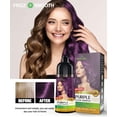 thumbnail image 2 of Herbishh Shampooing Couleur Violet pour Cheveux Gris, Permanent, Hommes et Femmes (500 ml), 2 of 7
