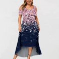 thumbnail image 2 of DPTALR Robe Longue d'Été Élégante à Épaules Dénudées, Manches Mi-Longues, Col Rond, pour Femme, pour Grande Fête des Mères, 2 of 6