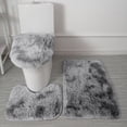 thumbnail image 1 of Meitianfacai s 3 Piece Thickened Bath Rugs Set, Bath Rug + Contour Mat + Toilet Seat Cover, Super Soft Microfiber Absorbent Non-Slip, Machine Washable Bathroom Rug Sets Bathroom Decor Mat, 1 of 2