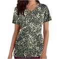 thumbnail image 1 of Pisexur Womens Scrub Tops Boasting Colorful Floral Prints Along With Short Sleeve Scrub Tops Suitable for Nursing Uniforms With Convenient Pockets, 1 of 4