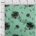 thumbnail image 2 of oneOone Rayon Sea Green Fabric Floral Sewing Craft Projects Fabric Prints By Yard 56 Inch Wide, 2 of 4