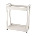 thumbnail image 2 of Coffee Bar Storage Rack Double Layer Cabinet Shelf Stainless Steel Countertop Organizer with Handles White 30cm / 11.8in, 2 of 5