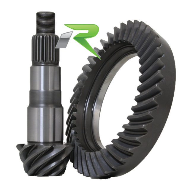 Revolution Gear and Axle Differential Ring and Pinion D30JK-JL-456R DANA 30 JK/JL Style Reverse Rotation Axle; 7.3 Inch Ring Gear Diameter; 4.56 Ratio; Steel; 26 Pinion Spline