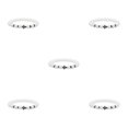 thumbnail image 3 of Baohd Fashionable And Comfortable Beaded Bracelets. Easy Matching For Any Style Beaded Cross Bracelets Stone Beads Bracelets porcelain white 5Set, 3 of 6
