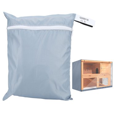 Rabbit Hutch Cover,Oxford Cloth Double Layer Poultry Cage Cover Double Layer Rabbit Hutch Cover Remarkable Clarity