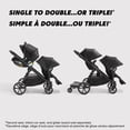 thumbnail image 3 of Baby Jogger City Select 2 Single-to-Double Modular Stroller, Eco Collection, Harbour Grey, 3 of 7