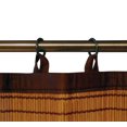 thumbnail image 2 of Versailles' Bamboo Wood Ring Top Curtain Panel Set 40in x 84in, 2 of 3