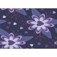 thumbnail image 1 of Ahgly Company Machine Washable Indoor Rectangle Transitional Light Purple Area Rugs, 6' x 9', 1 of 7