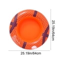 thumbnail image 3 of pstuiky Portable Inflatable Floating Cooler & Drink Holder Sphere-Shaped Pool Float with 4 Drink Slots Thickened Plastic for Durability, 3 of 6