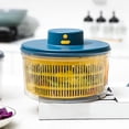 thumbnail image 3 of Rongfmy Electric Salad ner Vegetable Dryer Quick Drying Household Drainer Storage Drying Blue, 3 of 8