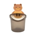 thumbnail image 1 of Rack Storage Adorable Bear Hug Toothbrush Holder Wall Organizer with Shelf for Toothpaste and Drying Rack No Drill Bathroom Convenience, 1 of 4