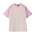 thumbnail image 1 of Birdeem Chemises pour Hommes T-Shirt à Manches Courtes Col Rond Assorti de Couleurs Automne, 1 of 9