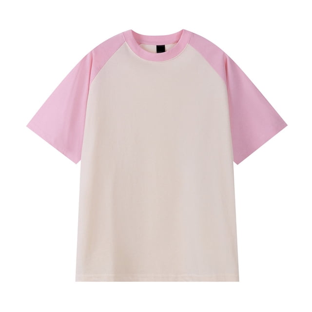 Birdeem Chemises pour Hommes T-Shirt à Manches Courtes Col Rond Assorti de Couleurs Automne