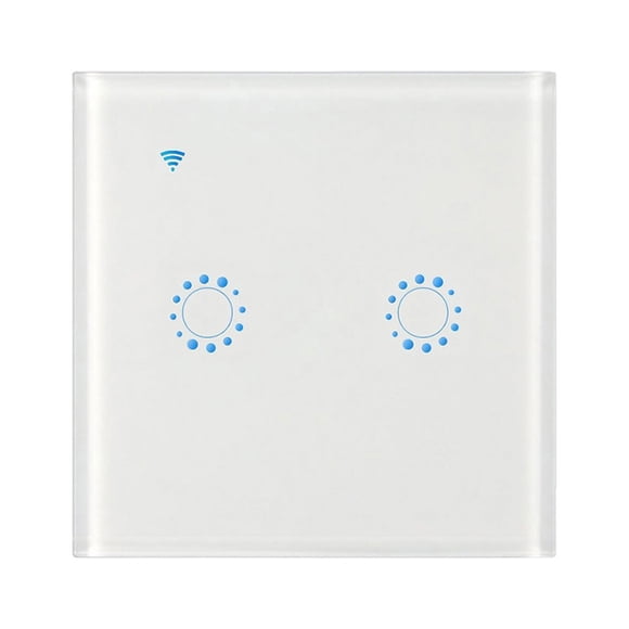 Wireless Switches WiFi Light Switch Smart Wall Compatible with Alexa Echo Google Home Assistant Control APP Touchable Light Switch Phone for iOS 1 2 3 Gang