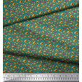thumbnail image 3 of Soimoi Moss Georgette Fabric Coke & Burger Food Print Fabric by The Yard 42 Inch Wide, 3 of 3