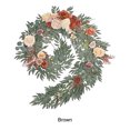 thumbnail image 4 of mmirethe Durable Artificiel Table de Table de Fleurs - Bonne Texture Exquise Ouvragée Décoration Mariage Brun 1Set, 4 of 6