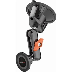 MJMJ ChubbyGrip Support de téléphone magnétique à vide pour votre voiture 360° Support de téléphone de voiture de coupe d'aspiration réglable pour pare-brise, support de téléphone magnétique, orange
