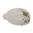 thumbnail image 2 of Casquette de Baseball Respirante Maille Croisée Conception Creuse Large Bord Protection Solaire Chapeau de Queue de Cheval Extérieur, 2 of 7