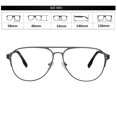 thumbnail image 3 of Photochromic Bifocal Reading Glasses Optical Hyperopia Metal Frame UV400 Sunglasses, 3 of 5