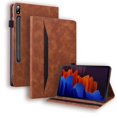 thumbnail image 1 of For Samsung Galaxy Tab S9 S8 S7 Plus FE Ultra Case PU Leather Business Tablet for Galaxy Tab S9 S8 S7 FE Plus Ultra Book Cover Brown Galaxy Tab S9 Ultra, 1 of 6
