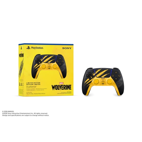 DualSense® Wireless Controller – Marvel’s Wolverine Battle Yellow Limited Edition
