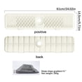 thumbnail image 3 of Fridja 24 Inch Sink Splashing Guard, Large Size Kitchen Sink Splashing Guard, Foldable Silicone Faucet Handle Drip Catcher Tray for Kitchen Countertop, Bathroom, Farmhouse (Beige), 3 of 3