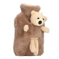 thumbnail image 2 of Hot Water Bag, Cute Cartoon 1000ml Capacity Warm Water Bag Multifunctional PVC Material  For Office Brown,Purple, 2 of 8