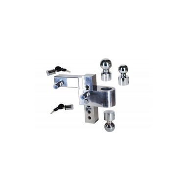 Uriah AlumaTow Adjustable Aluminum Tow Truck Car Trailer Hitch Mount 6 Inch Drop