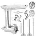 thumbnail image 1 of Metal Meat Food Grinder Attachment Kit Tray Pusher Tubes Food Replacement for KitchenAid Stand Mixer, 1 of 9