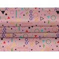 thumbnail image 4 of oneOone Velvet Peach Fabric Geometric Sewing Material Print Fabric By The Yard 58 Inch Wide-WNW, 4 of 5