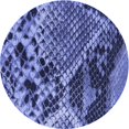 thumbnail image 1 of Ahgly Company Tapis Rond Lavable en Machine Intérieur Transitionnel Bleu Ciel, 8 Pieds Rond, 1 of 7