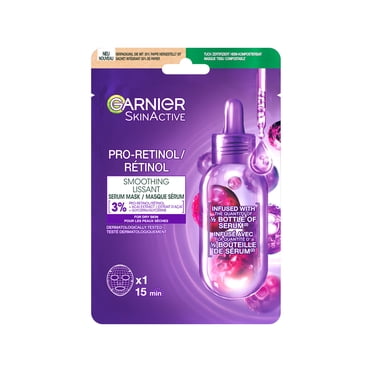 Garnier SkinActive Pro-Retinol Smoothing Serum Mask, Anti-Aging