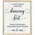 thumbnail image 2 of A Little Treat For Your Dancing Feet Wedding Sign Dance Floor Decor Party Print Signage, 2 of 2