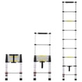 thumbnail image 1 of VEVOR 95.99 Telescoping Extension Ladder 8.5FT One-button Retraction 375 LBS Capacity, 1 of 9