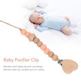 thumbnail image 3 of Pince pour Bébé, en Forme de Cœur, Hêtre Couramment Utilisé, Support Léger en Silicone et Acier Inoxydable pour la Maison, Rouge Rosé, Violet Pâle, Rouge Rosé, Bleu Poussiéreux, Vert Menthe, 3 of 8