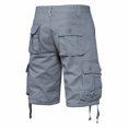 thumbnail image 3 of Styesk Mens Shorts Men's Pockets Cargo Pants Casual Button Classic Summer Short With Multi Pockets, 3 of 3