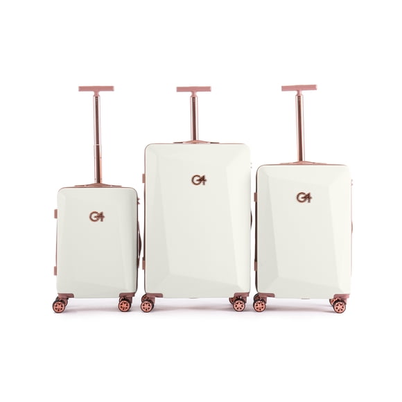 WINGOMART Ensemble de Bagages 3 Pcs Léger Durable PC+ABS Rigide, Roues Doubles Pivotantes, Cadenas TSA - 20 Po/24 Po/28 Po