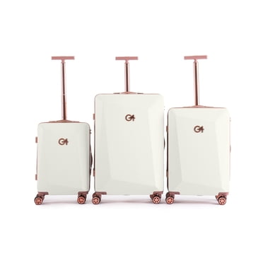 WINGOMART Ensemble de Bagages 3 Pcs Léger Durable PC+ABS Rigide, Roues Doubles Pivotantes, Cadenas TSA - 20 Po/24 Po/28 Po