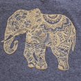 thumbnail image 2 of Hanes 00617914394080 Womens Pattern Elephant Short Sleeve V-Neck Tee, Navy Heather - Large, 2 of 3
